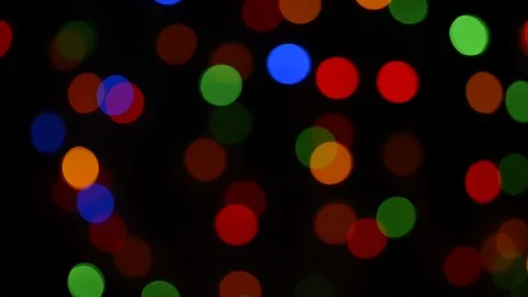 Defocussed bokeh blur running light. Stock Footage 107337726