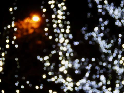 Defocussed bokeh lights Stock Photos
