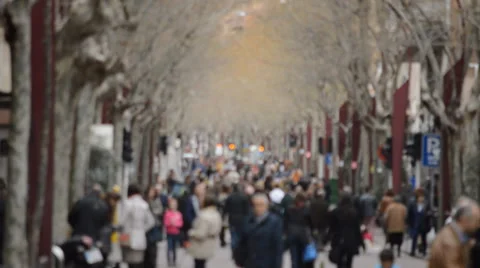 Defocussed Crowd Vídeo Stock 48848356