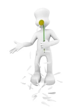 Defoliating daisy Stock Illustration