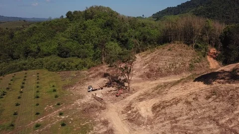 Deforestation aerial view Stock Footage 86153503