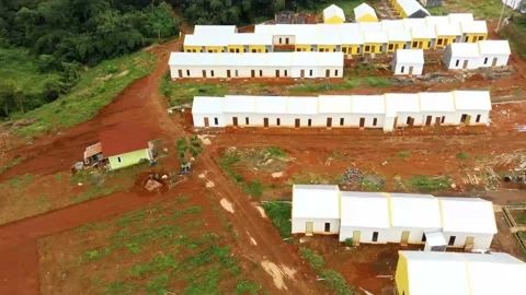 Deforestation and illegal logging drone in asia Stock Footage 151329085