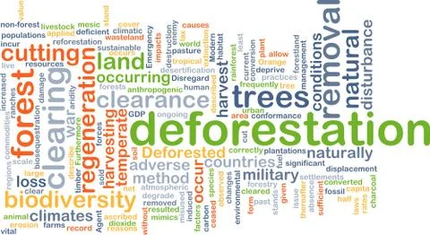 Deforestation background concept イラスト素材