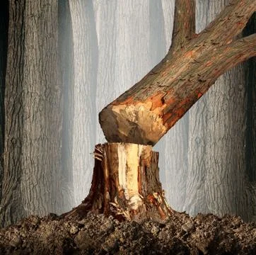 Deforestation Stock Illustration