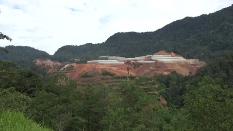 Deforestation, Malaysia Stock Footage 140553267
