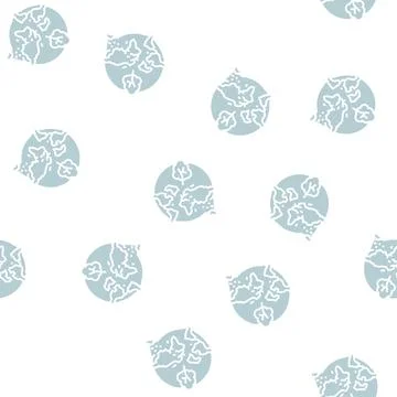 Deforestation map glyph seamless pattern Illustrazione stock
