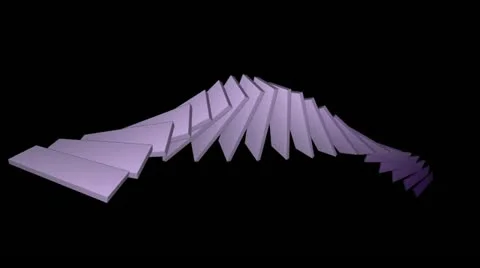 Deform square card papers math geometry array,conveyor belt &amp; stairs,computer t Stock Footage 11019961
