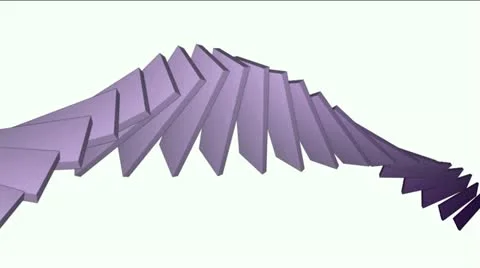 Deform square card papers math geometry array,conveyor belt &amp; stairs,computer t Stock Footage 11020037