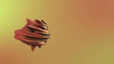 Deformable 3d figure rotation design Video stock 173057915