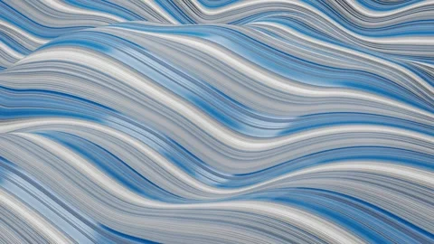 Deformable plane with blue and white stripes. 3d render looped animation Stock Footage 310882191