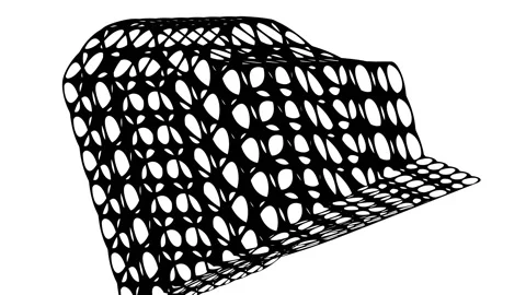 Deformation of complex geometric shape Stock Footage 149985004