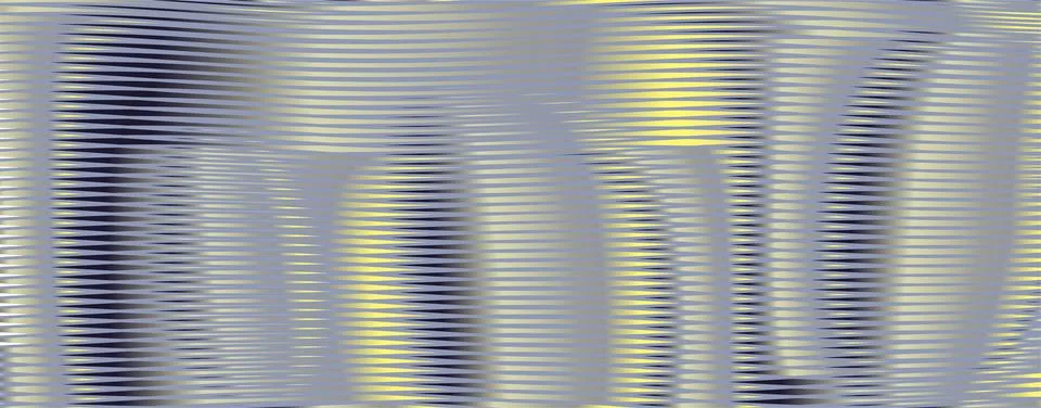 Deformation linear texture with soft curved surface in colors of the year. Stock Illustration