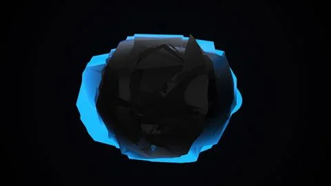 Deformed 3d element Illustrazione stock