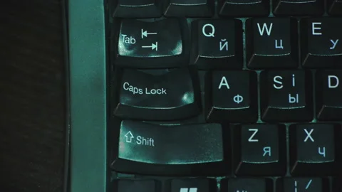 Deformed computer keyboard Stock Footage 86488123