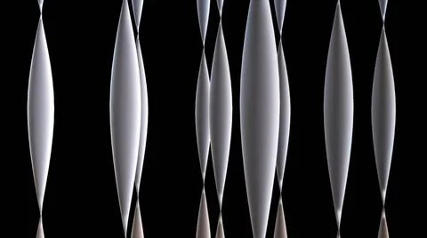 Deforming lines Deforming lines. Computer generated 3d render Copyright: x... Foto stock