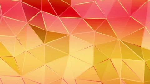 Deforming undulating low-polygonal surface. abstract background. 3D rendering Stock Footage 94562220