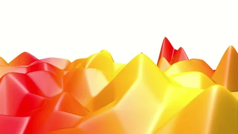 Deforming undulating multi-colored surface. abstract background. 3D rendering Stock Footage 94562272