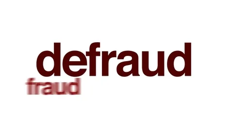 Defraud animated word cloud. Stock Footage 70116537