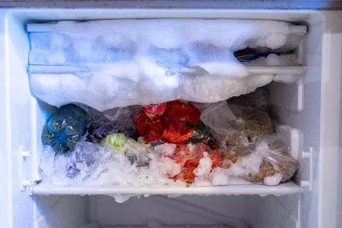 Defrost the refrigerator Stock Photos