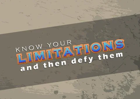 Defy your limitations Stock Illustration