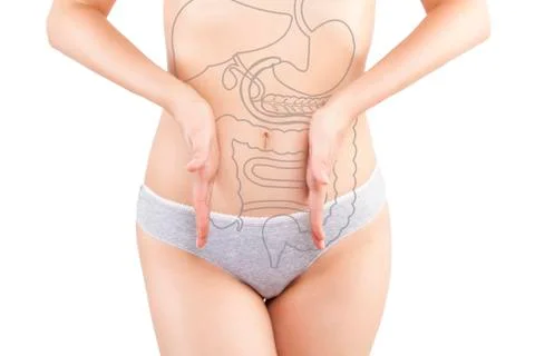 Degestive problems. Stock Illustration