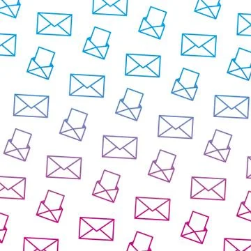 Degraded line e-mail communication document message background Illustrazione stock