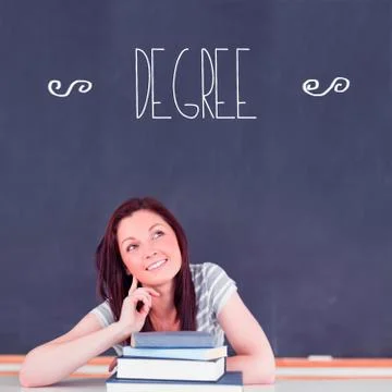 Degree against student thinking in classroom Stock Illustration