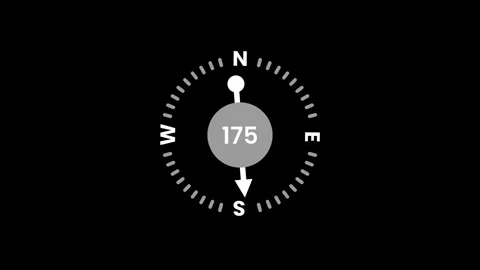 Degree Compass Stock Footage 334342631