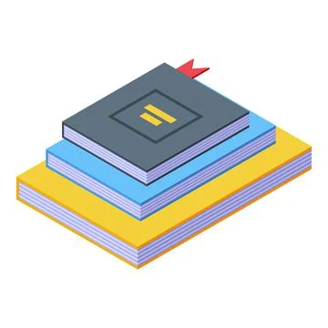 Degree materials icon, isometric style Illustrazione stock