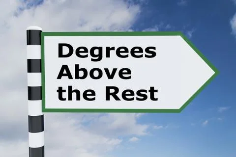 Degrees Above the Rest - concept Ilustração Stock