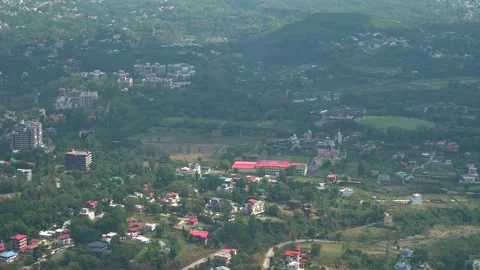 Dehradun panoramic cityscape in 4K Stock Footage 309174689