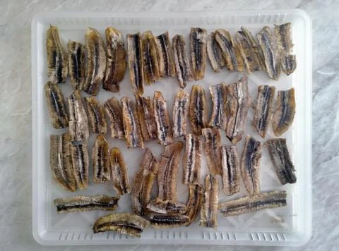 Dehydrated at home bananas Stock Photos