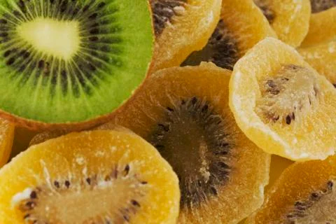 Dehydrated kiwis Stock Photos