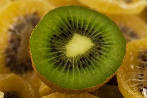Dehydrated kiwis Stock Photos