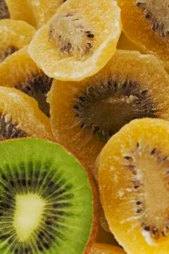 Dehydrated kiwis Stock Photos