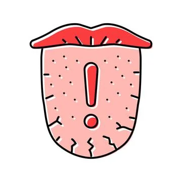 Dehydration warning diarrhea color icon vector illustration Stock Illustration