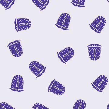 Dehydration warning diarrhea glyph seamless pattern Stock Illustration