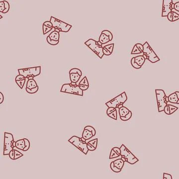 Dehydration warning diarrhea line vector seamless pattern 스톡 일러스트