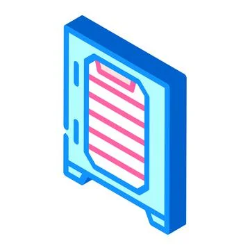 Dehydrator laboratory equipment isometric icon vector illustration Stock Illustration