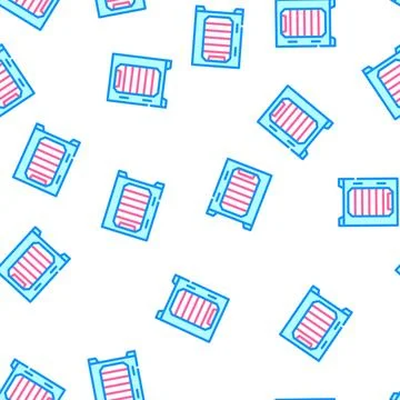 Dehydrator laboratory equipment vector seamless pattern Stock Illustration