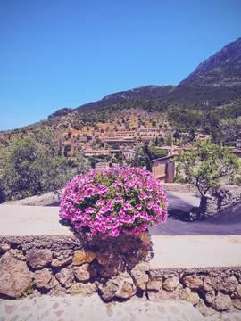Deia on majorca Stock Photos