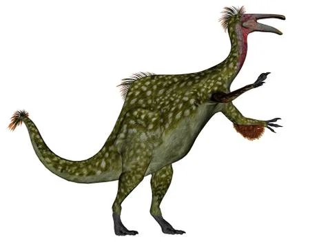 Deinocheirus dinosaur - 3D render Stock Illustration