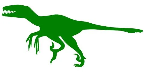 A Deinonychus Dinosaur Stock Illustration