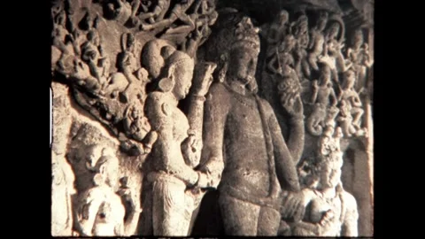 Deities in Stone Relief Stock Footage 277976347
