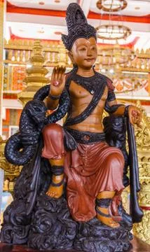 Deity statues in phra mahathat kaen nakhon Stock Photos