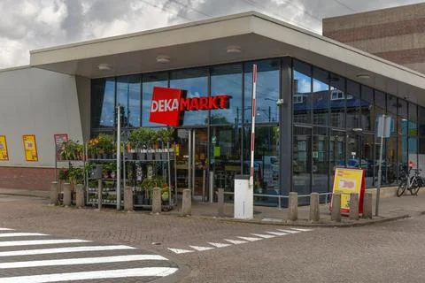 Dekamarkt store front Stock Photos