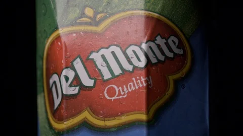 Del monte nectar logo closeup with shadows shot 4k Stock Footage 108061322