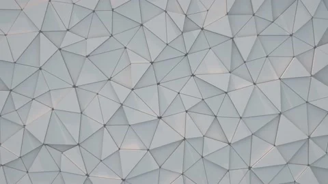Delaunay Triangular Background Looping Video Stock Footage 197053586