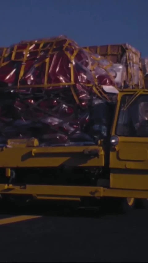 DELAWARE - 1973 - Cargo is loaded onto a USAF plane bound for Israel at Dover Stock Footage 342667475
