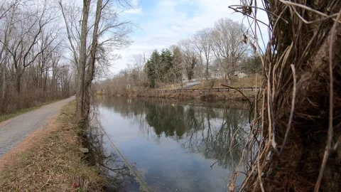 Delaware Canal Video stock 109063317